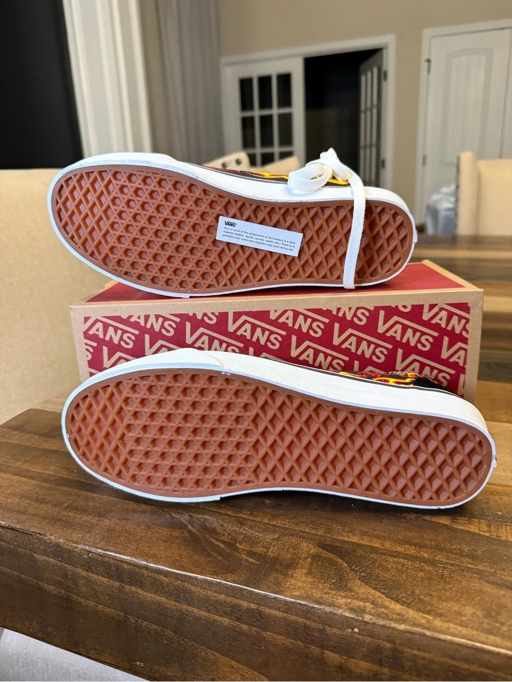 Vans Old Skool Samurai Rising Graphic Print Black/Flame Men’s US 6.5 or 8.5
